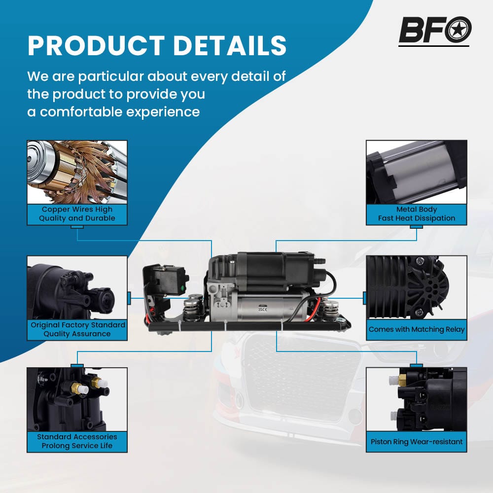LUCHTCOMPRESSOR & KLEP & Holder geschikt voor BMW 5 Serie F07 F11 7 Serie F01 37206789450