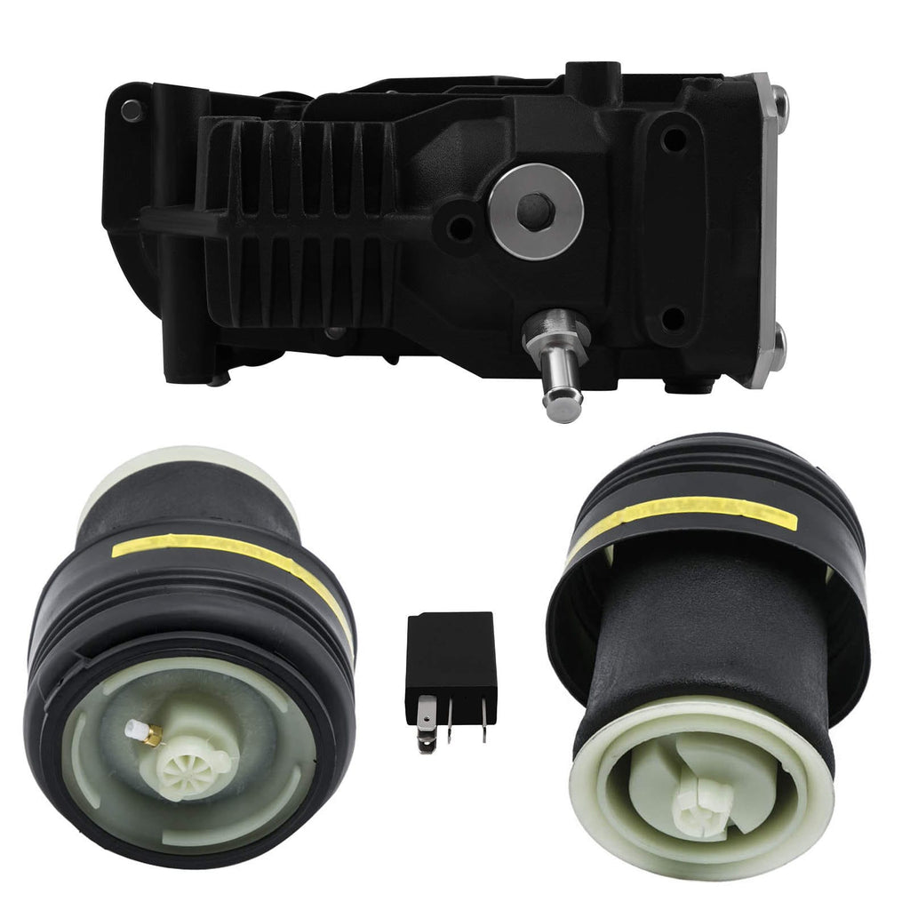 2x Luchtvering Spring Luchtveer + compressor geschikt voor BMW X5 E70 X6 E71