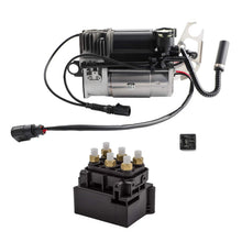 Laad de afbeelding in de galerijviewer, Luchtveringcompressor met niveauregeling + klep geschikt voor Audi Q7 4L 4L0698007C