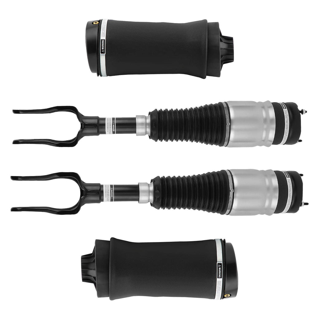 2x Schokdempers voor + 2x Luchtveer Bags achterzijde geschikt voor JEEP Grand Cherokee WK2