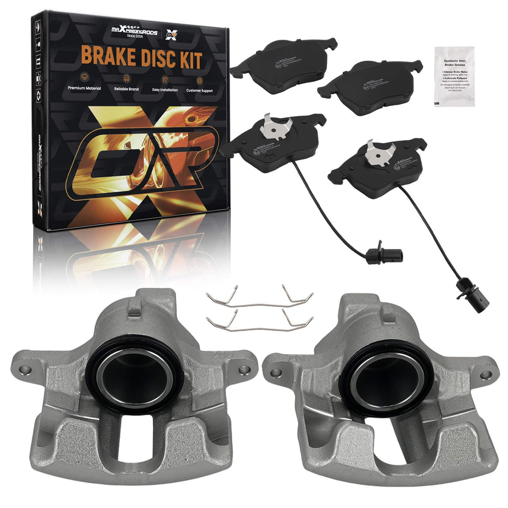 Remklauwen en remblokken vooras geschikt voor Audi A4 B5 B6 B7 Seat Exeo VW Passat 3B