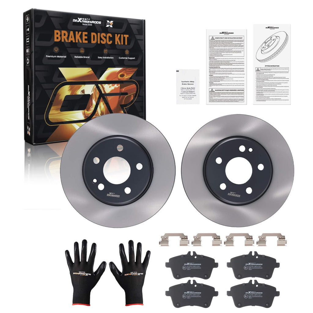 2xBremsscheiben 4x remblokken voor geschikt voor Mercedes W169 B-Klasse W245 Alle Modelle