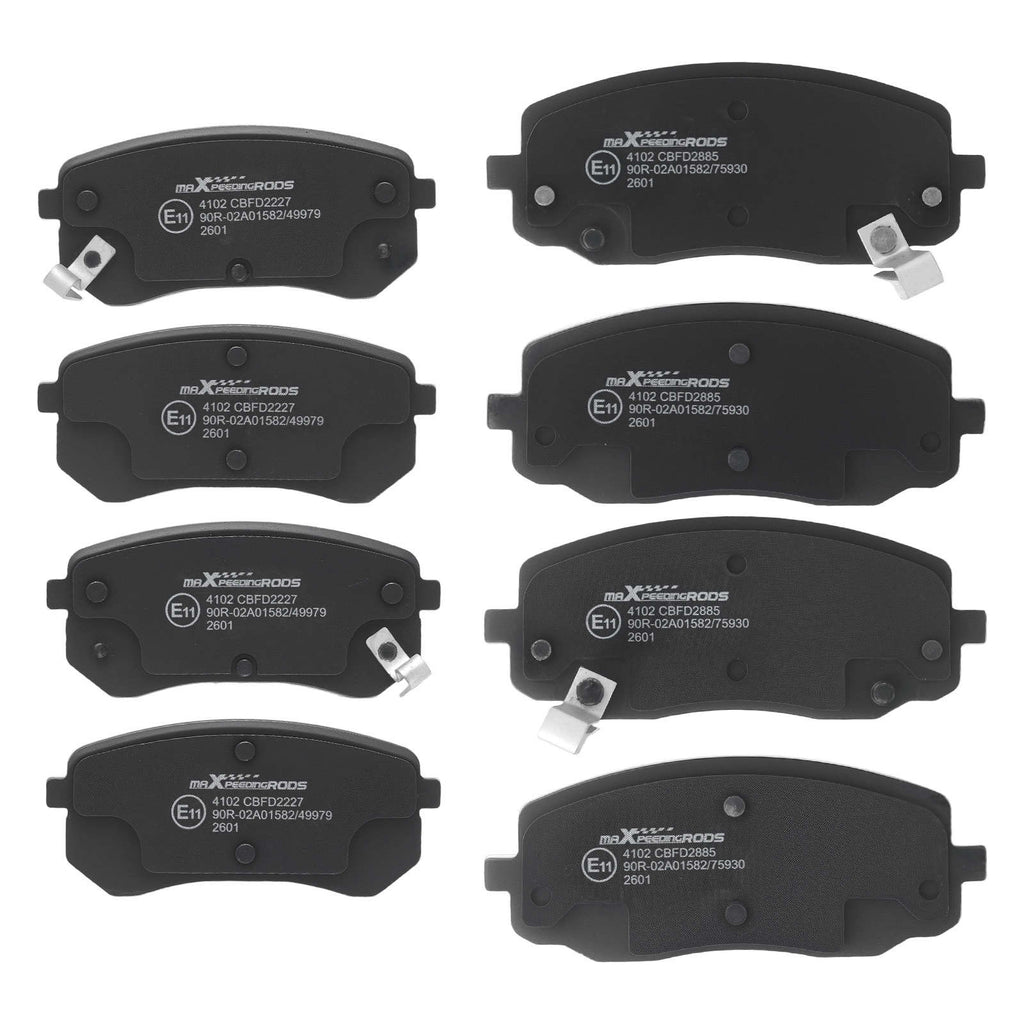 Remschijven remblokken Set geschikt voor Hyundai i10, KIA Picanto 1.0-1.1 voor achter