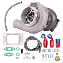Laad de afbeelding in de galerijviewer, Universal Turbo met Oil Lines voor GT30 GT3076 T3 AR .60 voor GT3037 500 HP nieuw