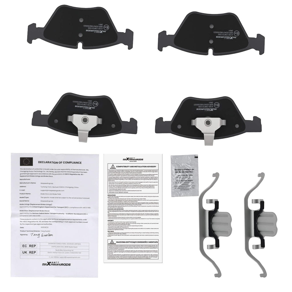 Remblokken voor geschikt voor BMW 5er E60 520d 520i 523i 525d 2004-2007 525i 2003-2010