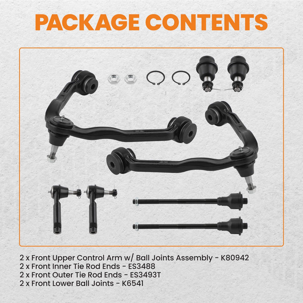 8 stuks DRAAGARM SET VOOR LH+RH geschikt voor CADILLAC ESCALADE CHEVROLET SILVERADO GMC