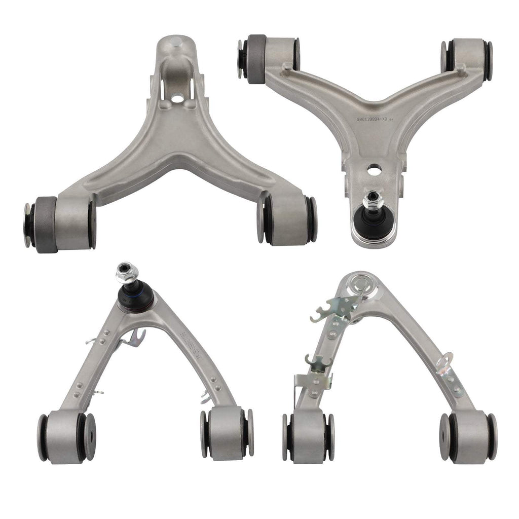 SET OF 4 VOOR BOVENSTE + ONDERSTE DRAAGARMEN geschikt voor MASERATI QUATTROPORTE GRANTURISMO
