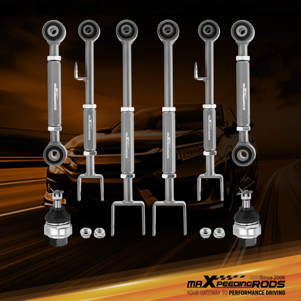 Adjustable Control Camber Arms Toe Kit w/Ball Joints geschikt voor Honda Accord 08-17 TSX