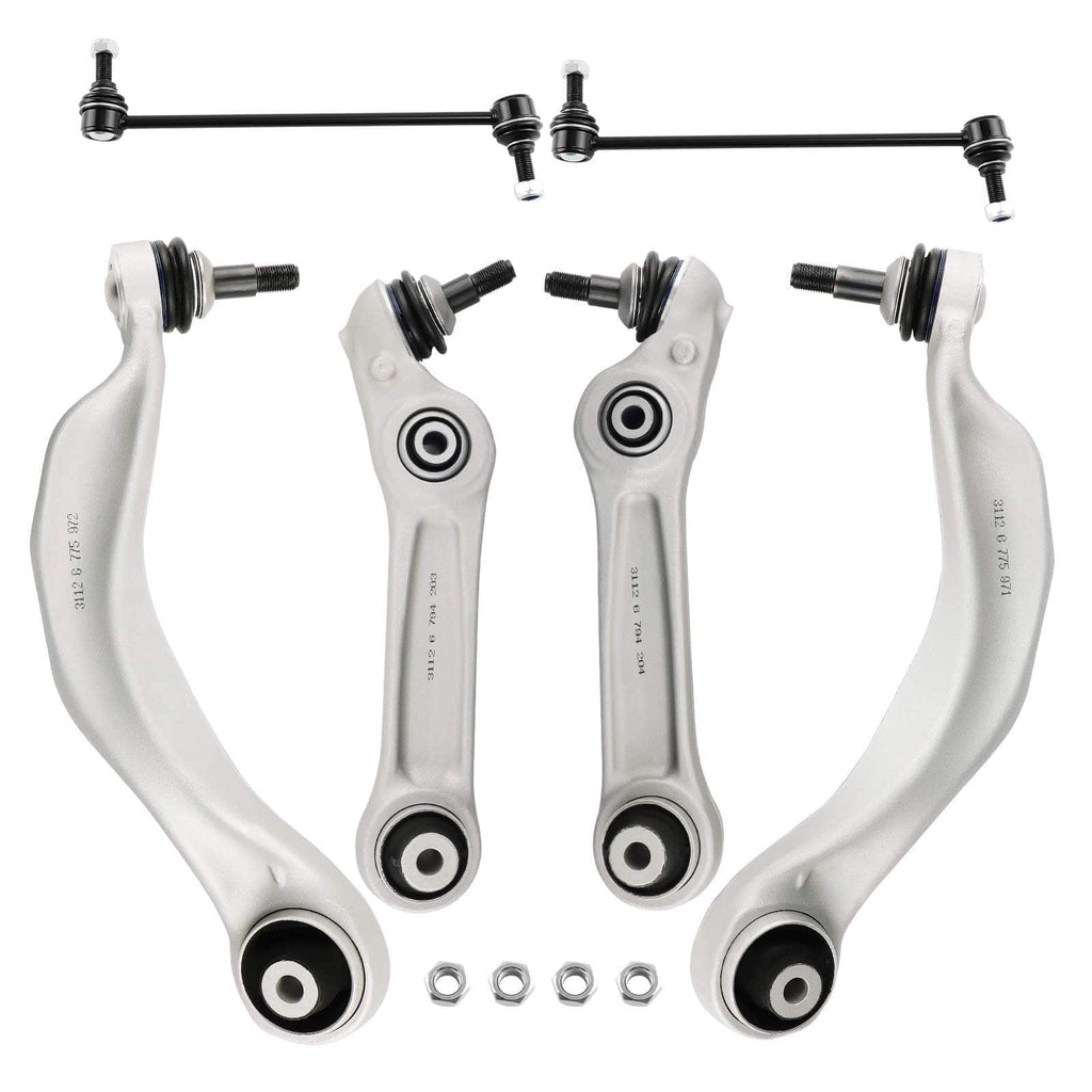 6 stuks VOOR SUSPENSION ONDERSTE DRAAGARM KIT geschikt voor BMW 5/6-SERIE