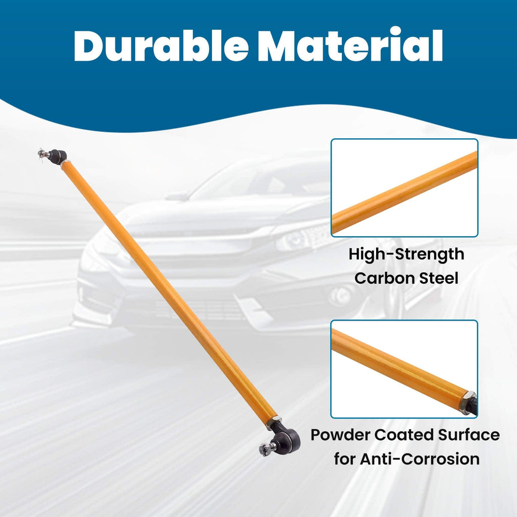 DRAG LINK STEERING ROD + 2 stuks BOVENSTE DRAAGARM achterzijde geschikt voor NISSAN PATROL GU Y61