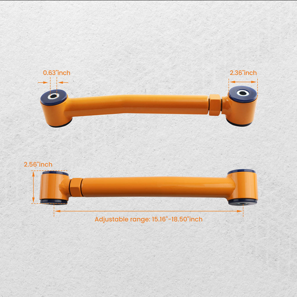 4x VERSTELBARE DRAAGARM geschikt voor JEEP WRANGLER TJ GRAND CHEROKEE ZJ DRAAGARM