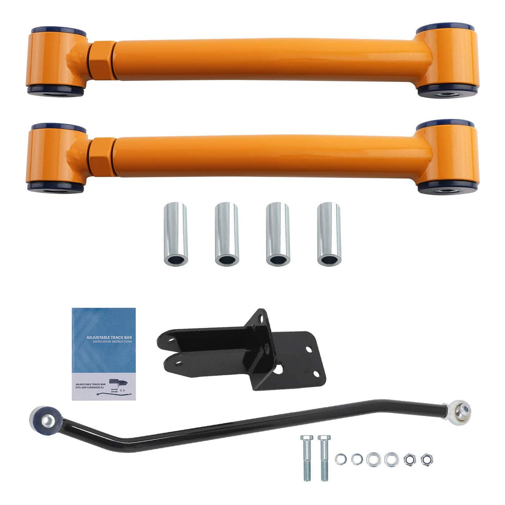 VOOR ONDERSTE DRAAGARM+VERSTELBARE VOOR TRACK BAR geschikt voor JEEP CHEROKEE XJ