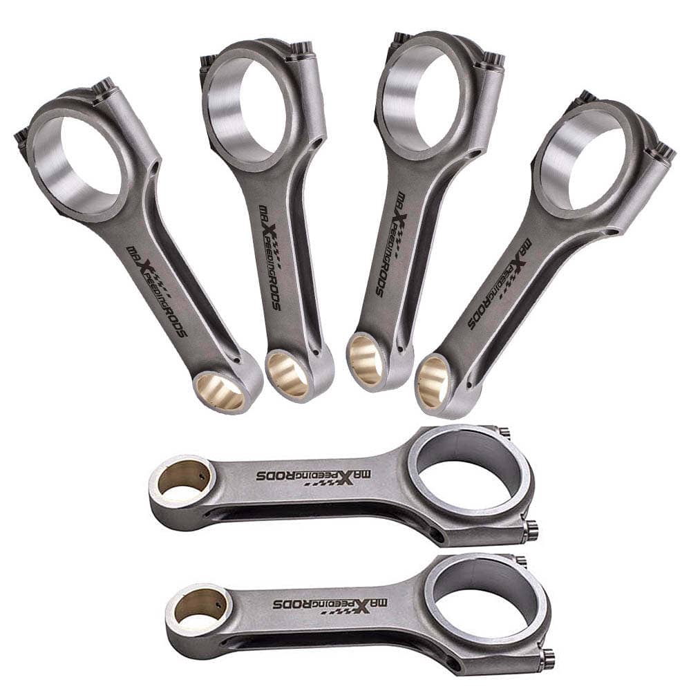 6 4340 EN24 Forged Conrods + ARP2000 bolts geschikt voor Audi VW 3.0T EA839 V6 24V TFSI
