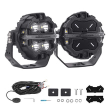Load image into Gallery viewer, LED werklamp set 3.5 inch 160W 19200LM 270 graden IP68 Crosshair universeel