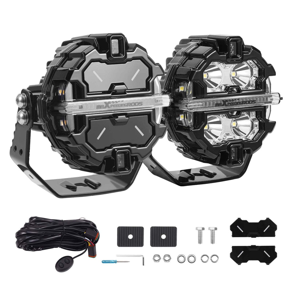 160W LED Work Light Auxiliary Lamp 3.5" IP68 for 4X4 Offroad 270°
