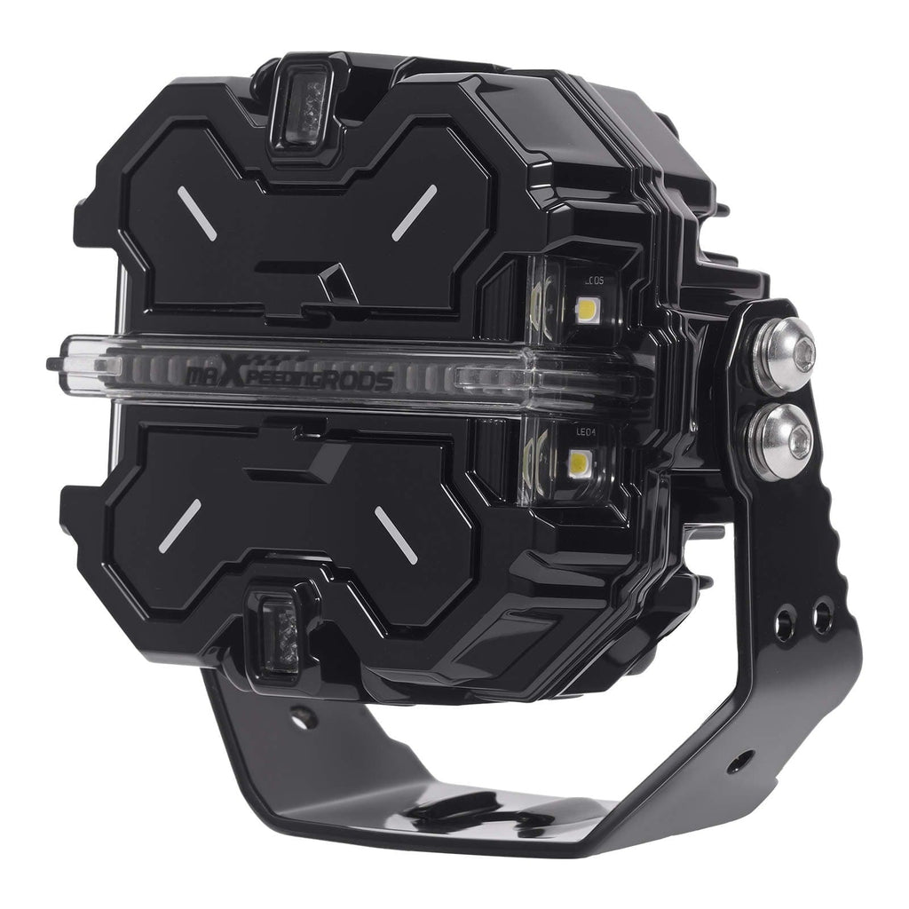 LED Auxiliary Lights 3.5" 160W Spot Beam Side Shooters DRL for Off Road