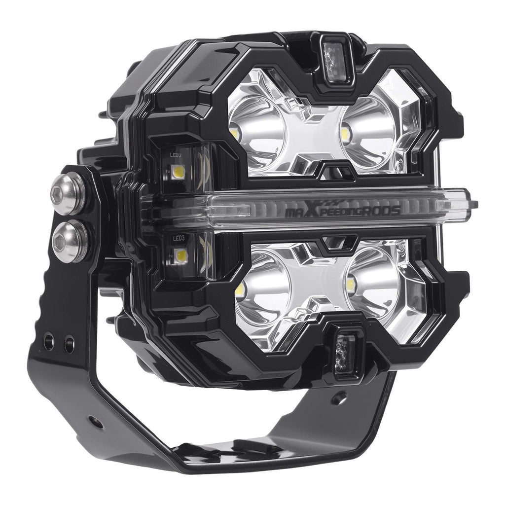 LED verstraler set 3.5 inch vierkant 160W 19200LM IP68 DRL tractor vrachtwagen