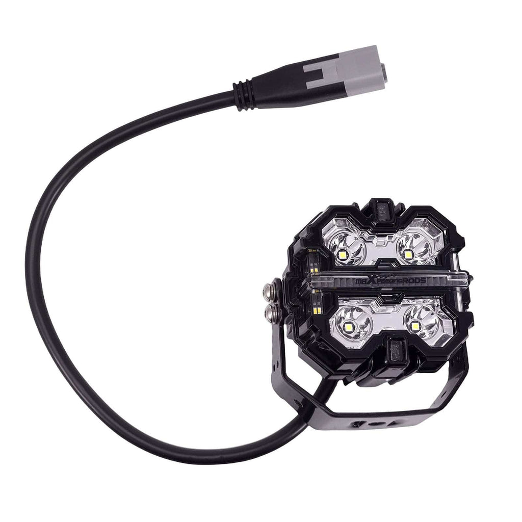 LED werklamp set 3.5 inch vierkant 160W 19200LM IP68 spot DRL 6000K universeel
