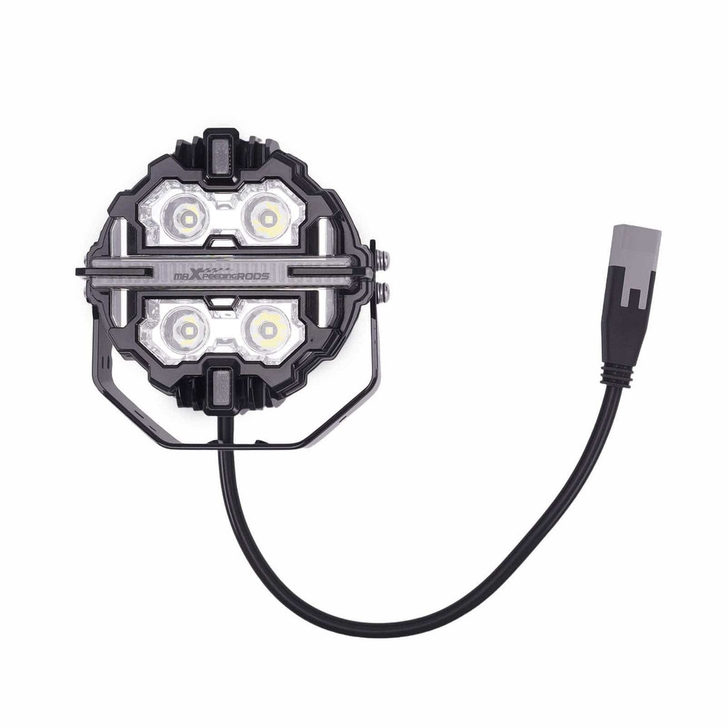 5 LED Auxiliary Lights 21360LM Spot+Side Light 270° Aluminum White/Amber