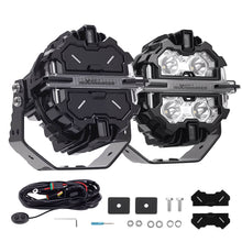 Load image into Gallery viewer, 5 LED Auxiliary Lights 21360LM Spot+Side Light 270° Aluminum White/Amber