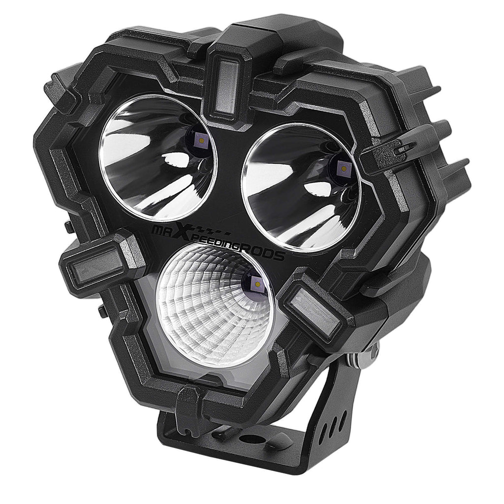 LED Driving Lights 5 Combo Spot Flood 120W White DRL Offroad Lights 9-32V