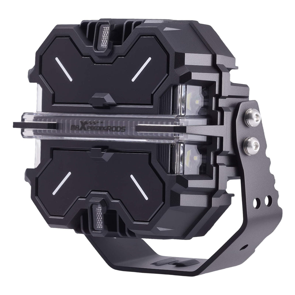 Auxiliary LED Lights 7" 332W for All Terrain SUV 4X4 Universal 12V RGB DRL