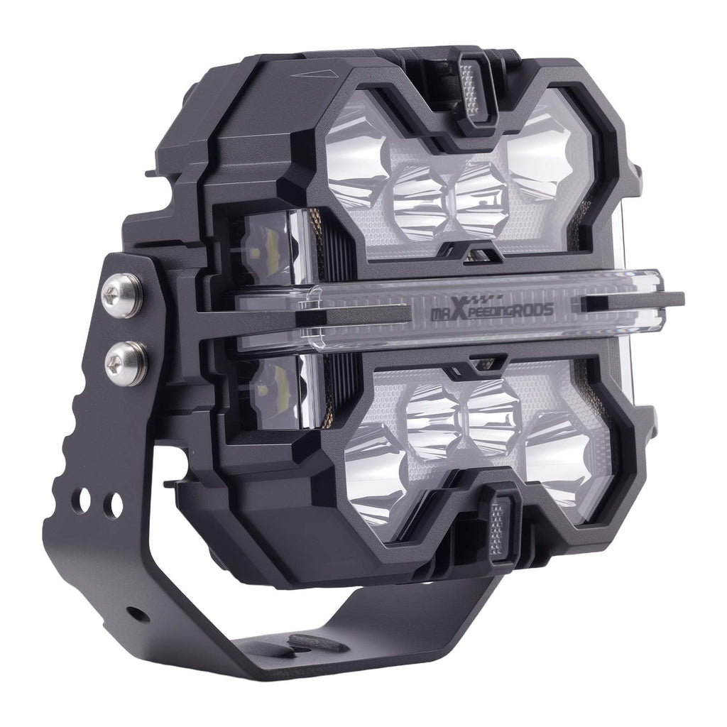 Auxiliary LED Lights 7" 332W for All Terrain SUV 4X4 Universal 12V RGB DRL