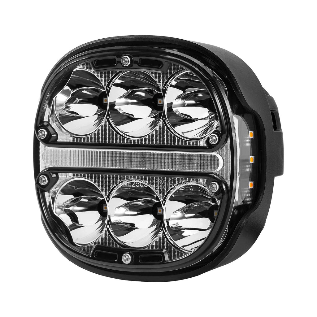 2x 5 LED Zusatzscheinwerfer met Gelb Tagfahrlicht DRL for Offroad SUV LKW