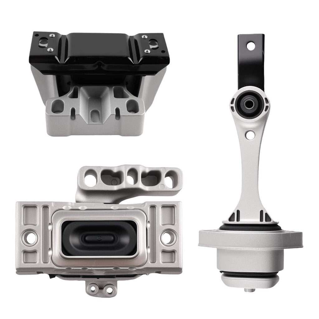 3x Engine Mount Versnellingsbak Mount geschikt voor Seat Leon Toledo II geschikt voor VW Bora geschikt voor Golf 1.6-2.3 98-06