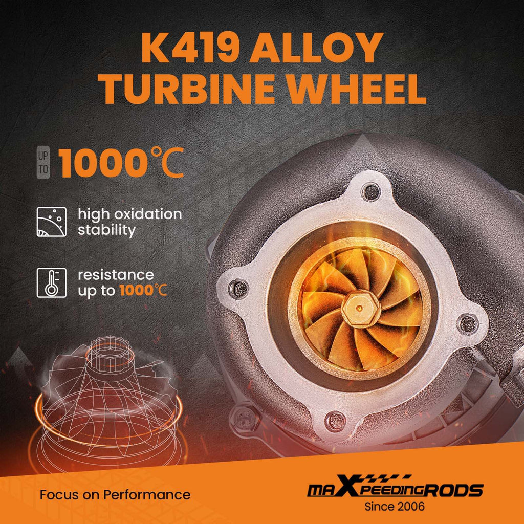 Voor GT30 GT3037 GT3076 T3 Flange Billet Turbo A/R 0.6 0.82 journal lager