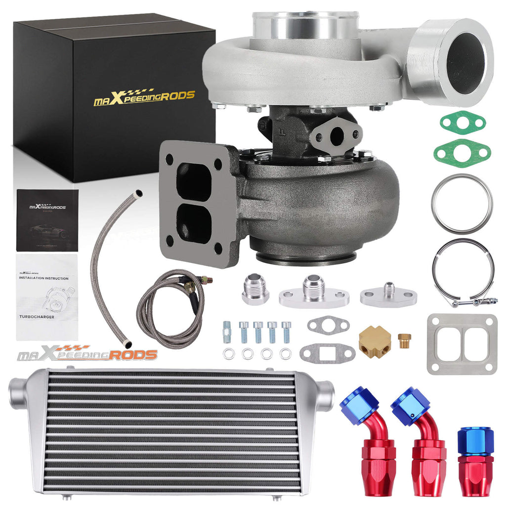 GT45 turbo kit universeel met intercooler en olieleiding