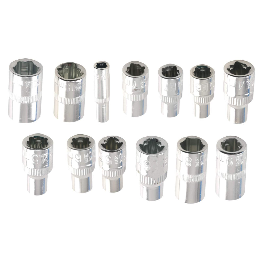 108 stuks Socket Wrench Set voor Mechanics CR-V 1/2 1/4 Complete