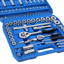 Load image into Gallery viewer, 94-Piece CRV Steel Socket Set 1/4 1/2 with Ratchet Star Hex Extension 4-32mm