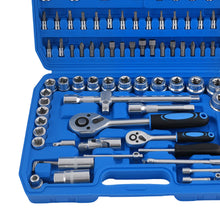 Load image into Gallery viewer, 94-Piece CRV Steel Socket Set 1/4 1/2 with Ratchet Star Hex Extension 4-32mm