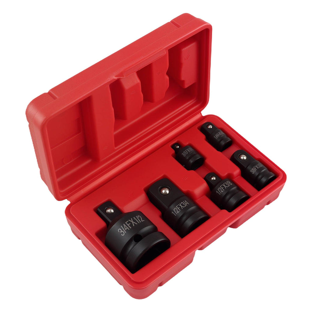 6 Stuks Impact Adapter Set 1/4 3/8 1/2 Socket Wrench Reducers 45#