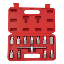 Load image into Gallery viewer, Drain Plug Socket Set 3/8 with Hex T-Bar 8-17mm 12 pieces