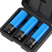 Load image into Gallery viewer, 3 pieces 1/2" 17mm Impact Sockets for Manual Screwdrivers CR-MO 85mm