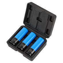 Load image into Gallery viewer, 3 pieces 1/2" 17mm Impact Sockets for Manual Screwdrivers CR-MO 85mm