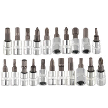 Laad de afbeelding in de galerijviewer, Set 53 Tools 1/4" DR Sockets 4-14mm Bits Ratchet Extension Case