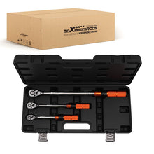 Laad de afbeelding in de galerijviewer, Torque Wrench Set 1/4 3/8 1/2 5-25 10-60 40-220Nm met Case