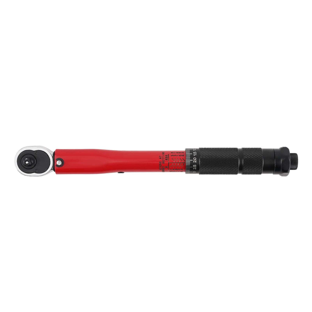 Precision Torque Wrench 27cm 5-30Nm ±4% met Reversible Ratchet Gereedschap