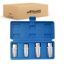 Laad de afbeelding in de galerijviewer, 4-Stuk Exhaust Stud Extractor Set CRV 6-12mm 1/2 Inch met Case