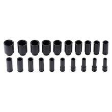Load image into Gallery viewer, 20-piece 1/2" Drive Impact Socket Set 10-38mm CR-V for Tire Service 6PT