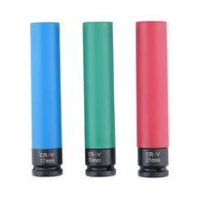 Load image into Gallery viewer, 3 Impact Sockets for Wheels 17 19 21mm 1/2 Inch 150mm 50bc 3 pieces
