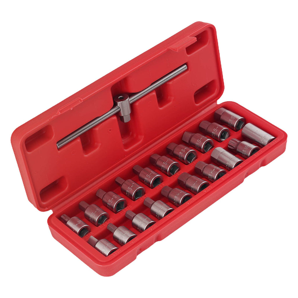21 Drain Plug Keys geschikt voor Renault Peugeot Citroen Vauxhall CR40 Staal