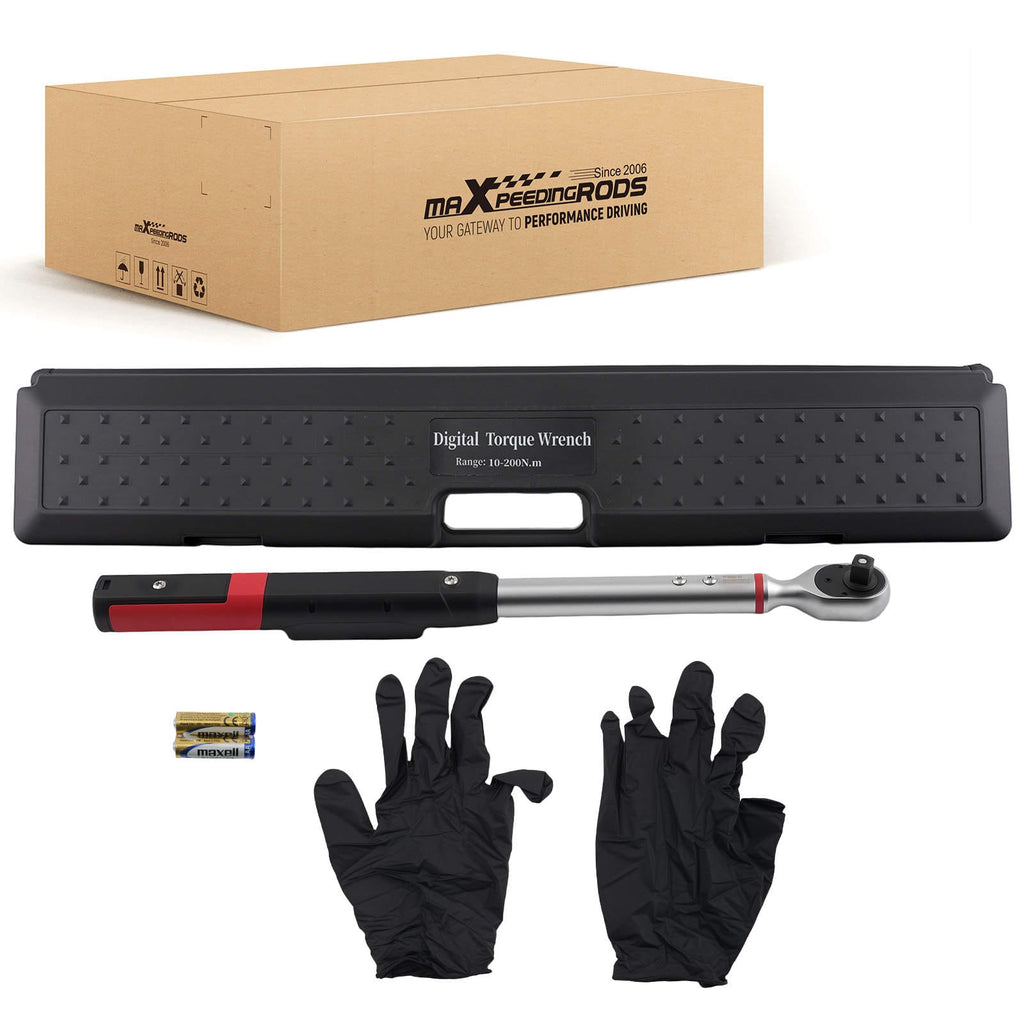 Digital Torque Wrench 1/2" 10-200Nm voor motorfiets Car LCD Display CrMo Verstelbare