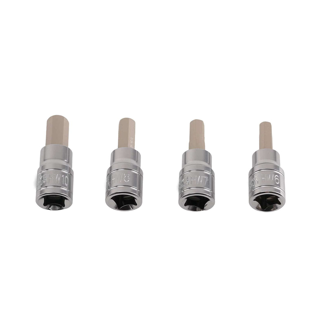 9 Allen Keys 2-10mm Hexagonal Chrome Vanadium Steel Professional 3/8 48mm