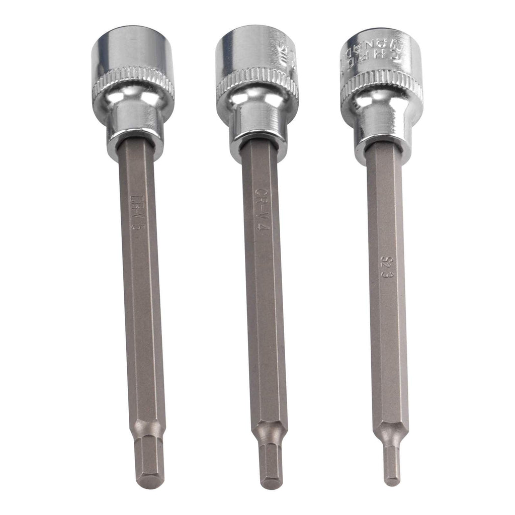 Hexagonal Allen Extractors 3-10mm for CRV Steel Case 7 Pieces