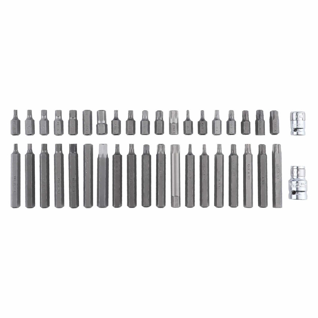 40-Piece Torx Bit Set for Home Use Chrome Vanadium Steel