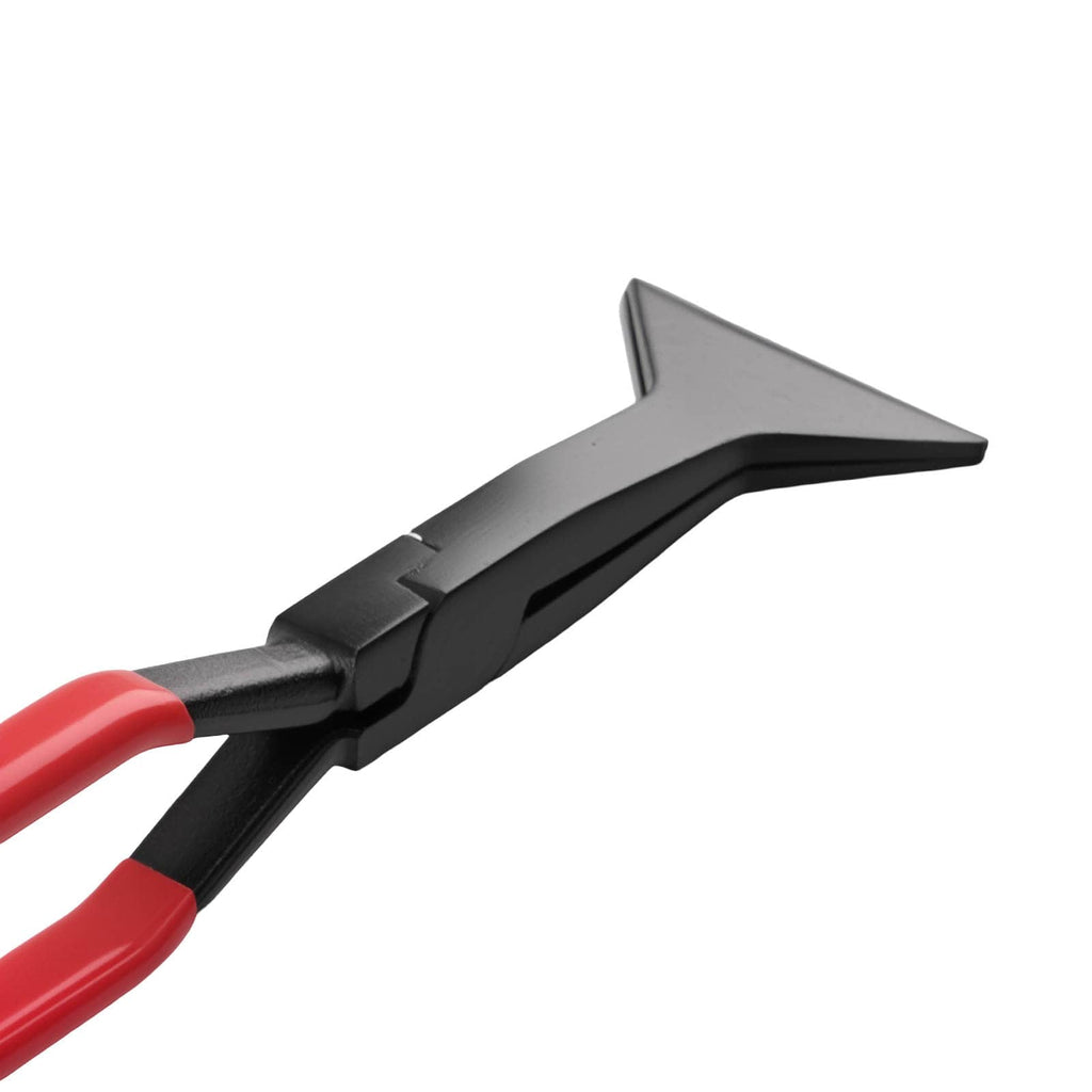 80mm Professional Crimping Pliers Carbon Steel Through Mechanism Precise